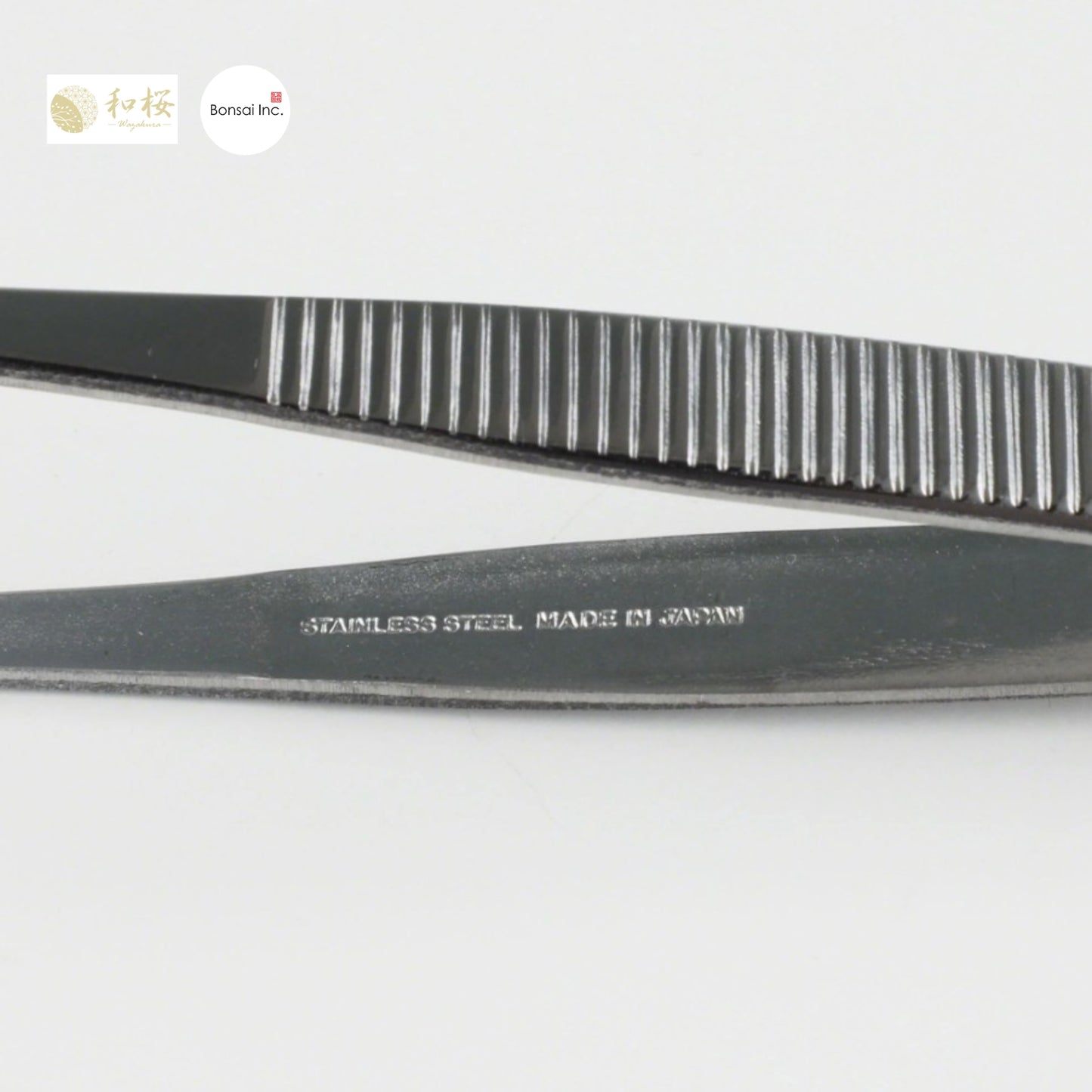 Wazakura (Japan) Bonsai Curved Tip Tweezer with Rake 8.6"(220mm)