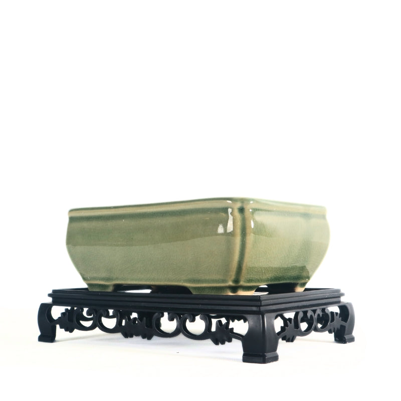Ice-crack Rectangular Ceramic Pot