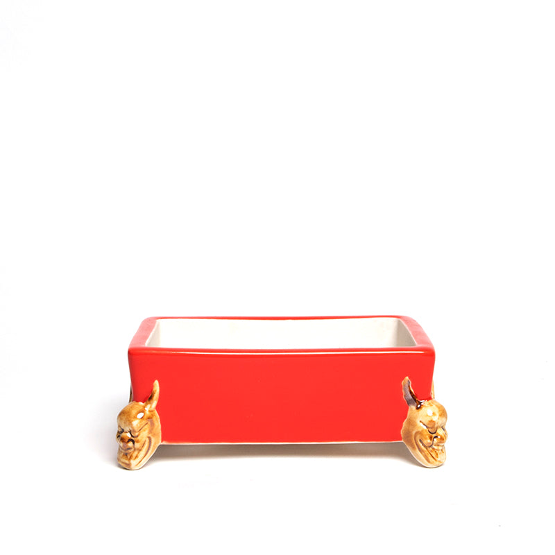 Rectangular Pot with decorative legs