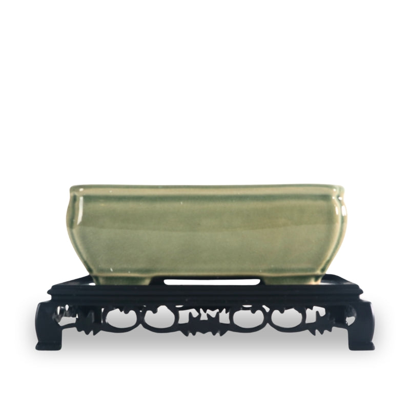 Ice-crack Rectangular Ceramic Pot