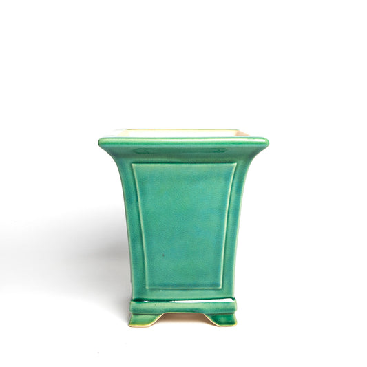 Emerald Green Glazed Vase Pot